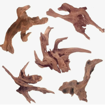 DECO NATURE WOOD TROPICAL - Натуральная коряга тропического дерева для аквариума 10-20 см, шт